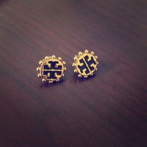 Tory Burch gold stud earrings